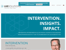 Tablet Screenshot of lb-solutions.de